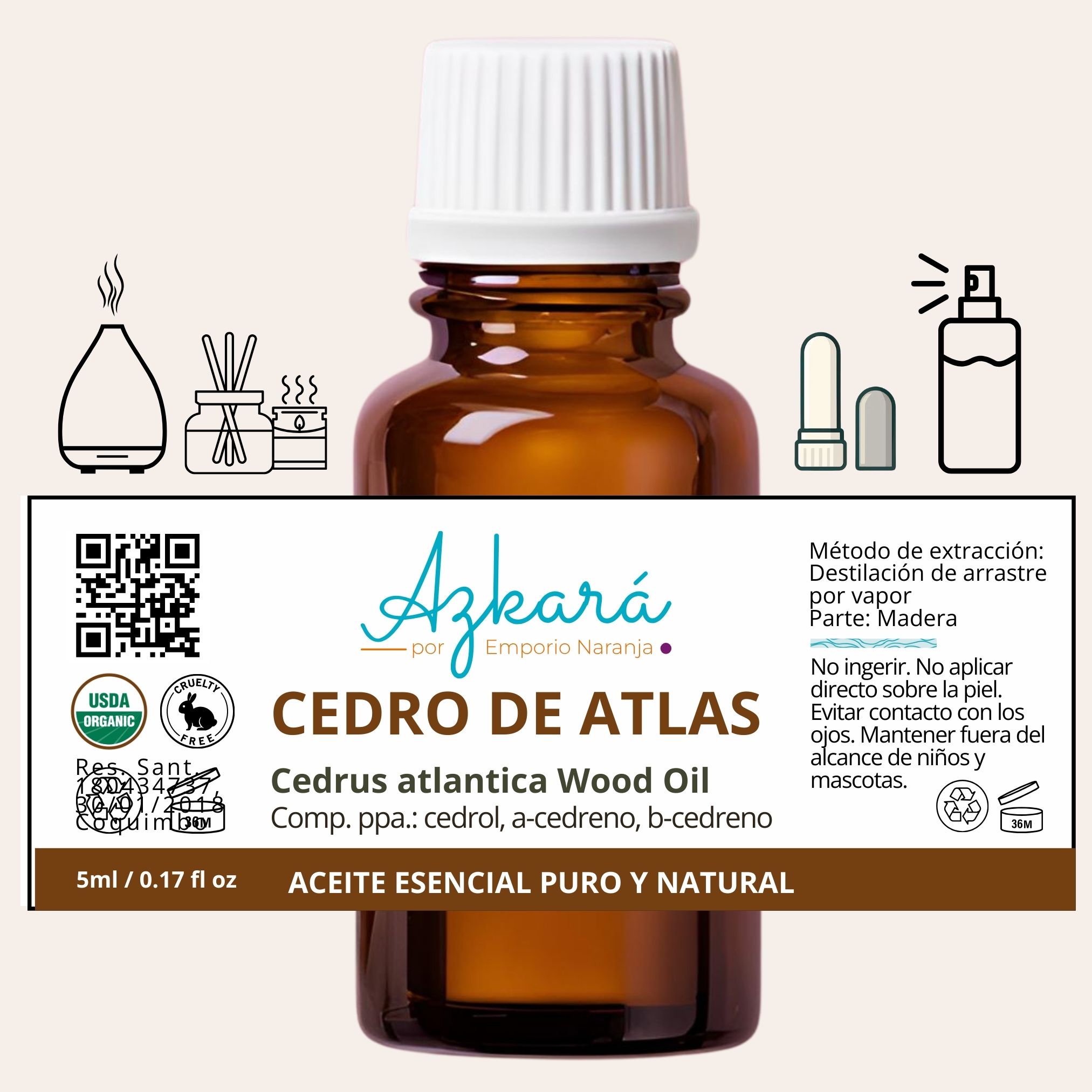 ACEITE ESENCIAL DE CEDRO DE ATLAS 5ml